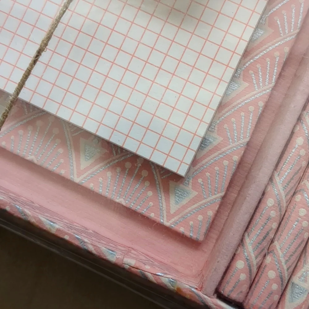 NWT PAPER SOURCE BLUSH OFFICE SET